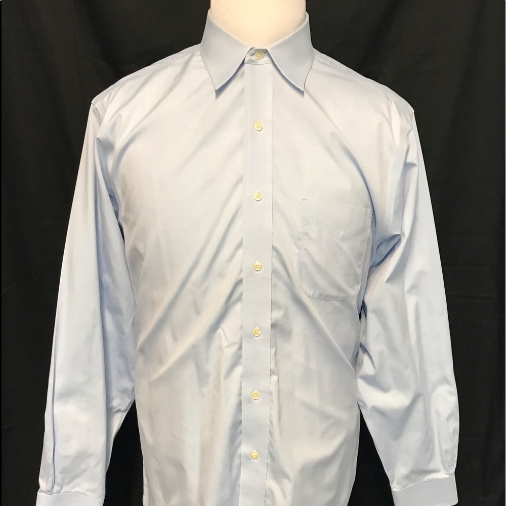Brooks brothers slim fit men’s  long sleeve dress shirt 16 1/2 -34